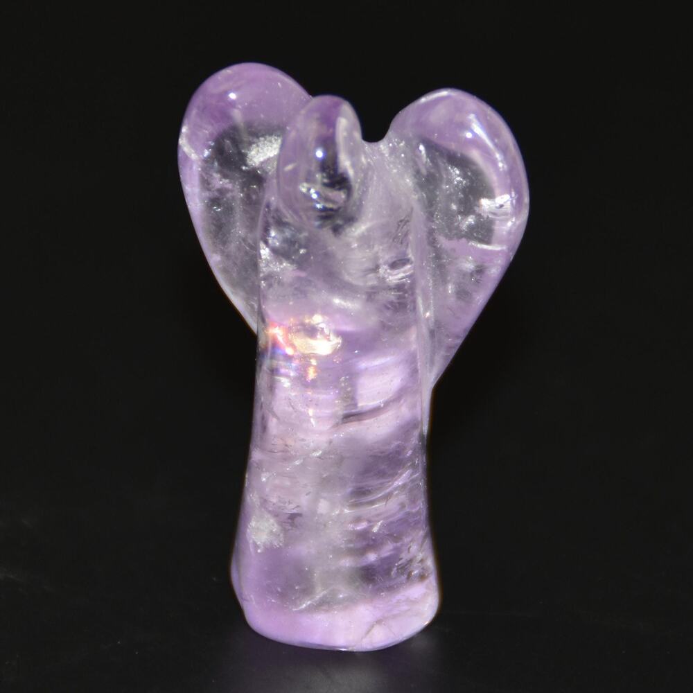 Amethyst Crystal Angel Carving Purple Figurine Statuette